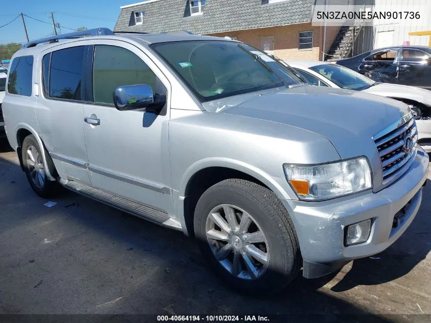 2010 Infiniti Qx56 VIN: 5N3ZA0NE5AN901736 Lot: 40564194