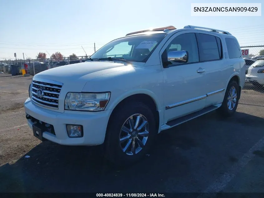 2010 Infiniti Qx56 VIN: 5N3ZA0NC5AN909429 Lot: 40824839