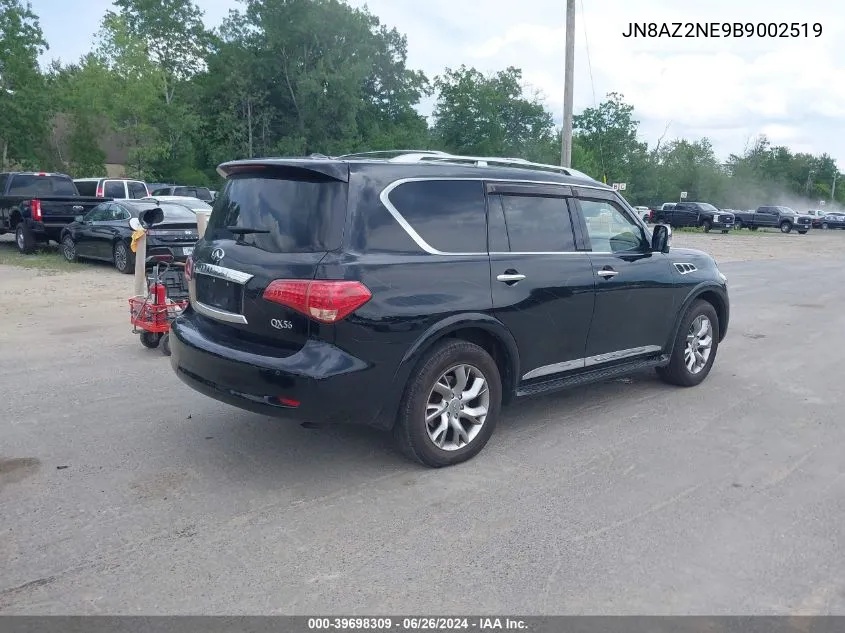 2011 Infiniti Qx56 VIN: JN8AZ2NE9B9002519 Lot: 39698309