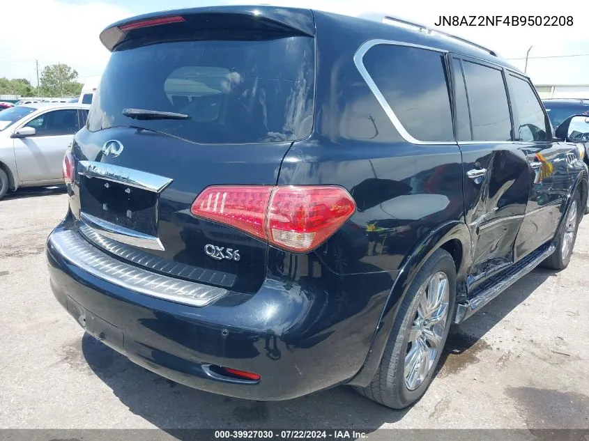 2011 Infiniti Qx56 VIN: JN8AZ2NF4B9502208 Lot: 39927030