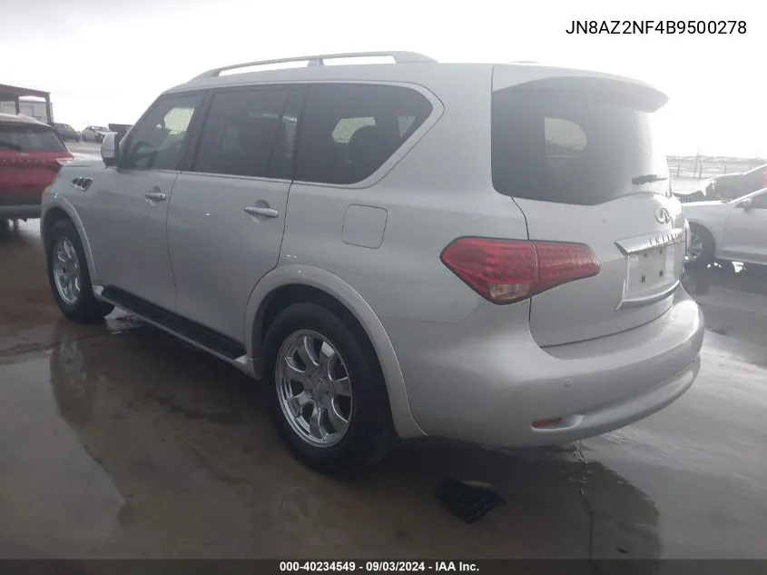 2011 Infiniti Qx56 VIN: JN8AZ2NF4B9500278 Lot: 40234549