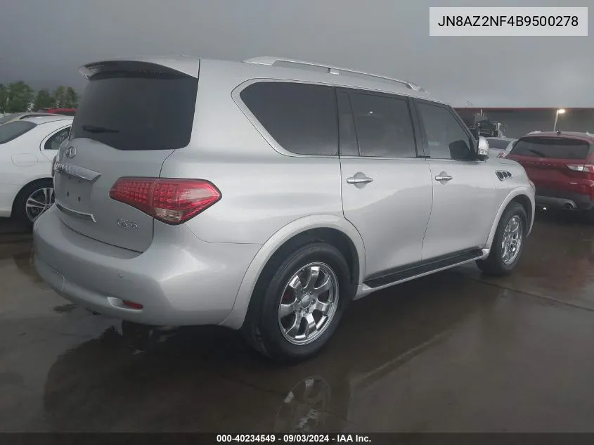 2011 Infiniti Qx56 VIN: JN8AZ2NF4B9500278 Lot: 40234549