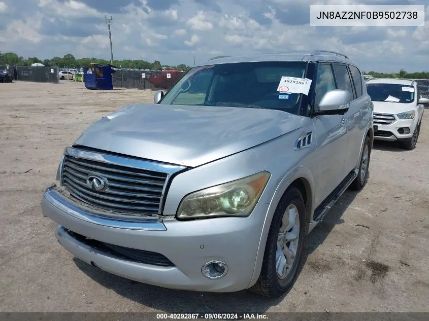 2011 Infiniti Qx56 VIN: JN8AZ2NF0B9502738 Lot: 40292867