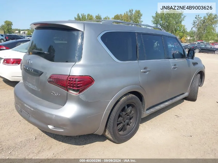 2011 Infiniti Qx56 VIN: JN8AZ2NE4B9003626 Lot: 40300290