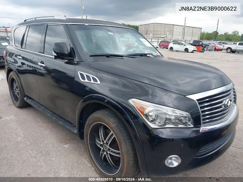 2011 Infiniti Qx56 VIN: JN8AZ2NE3B9000622 Lot: 40309510