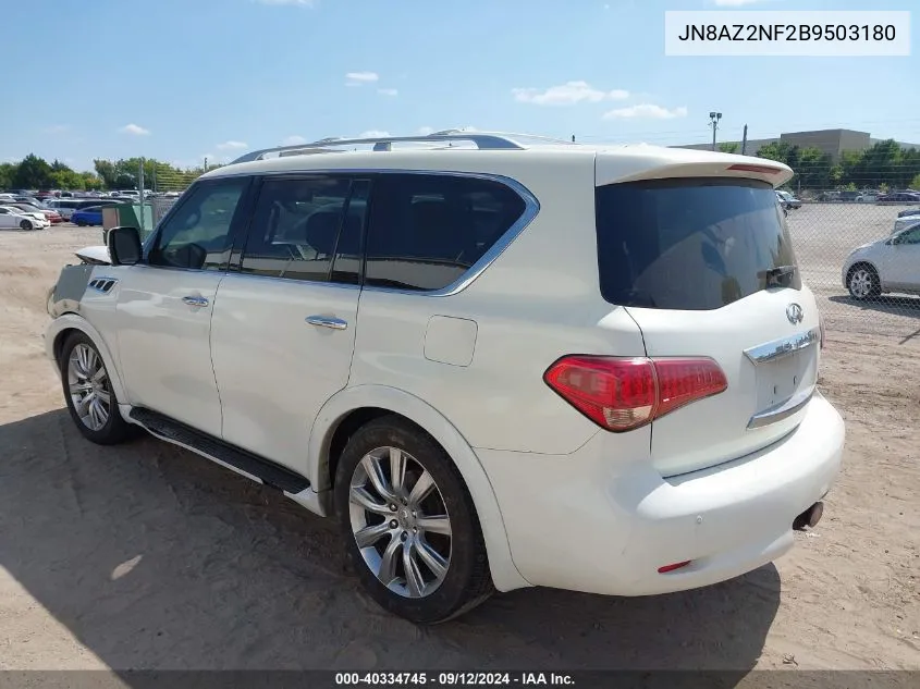 2011 Infiniti Qx56 VIN: JN8AZ2NF2B9503180 Lot: 40334745