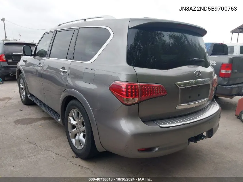 2011 Infiniti Qx56 VIN: JN8AZ2ND5B9700763 Lot: 40736018