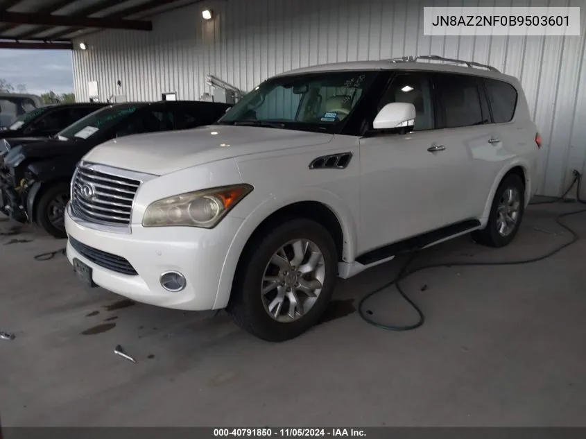 2011 Infiniti Qx56 VIN: JN8AZ2NF0B9503601 Lot: 40791850