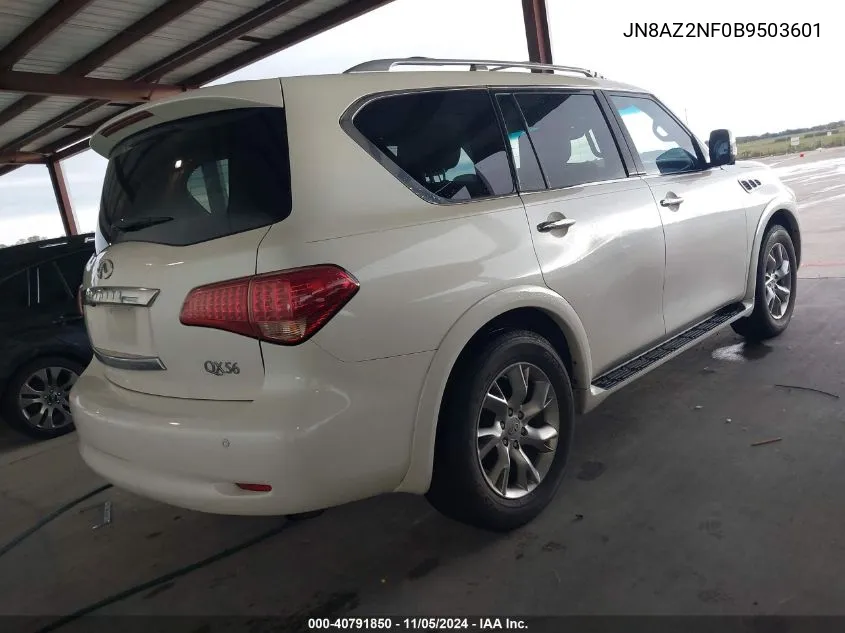 2011 Infiniti Qx56 VIN: JN8AZ2NF0B9503601 Lot: 40791850