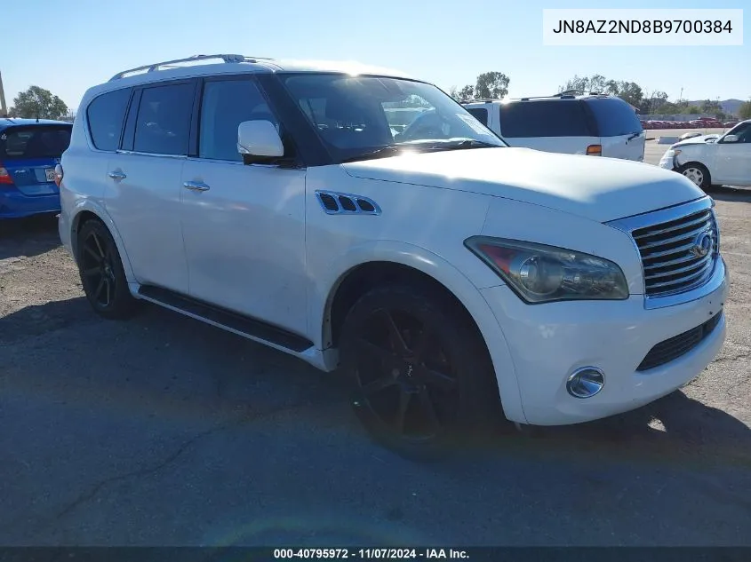 2011 Infiniti Qx56 VIN: JN8AZ2ND8B9700384 Lot: 40795972