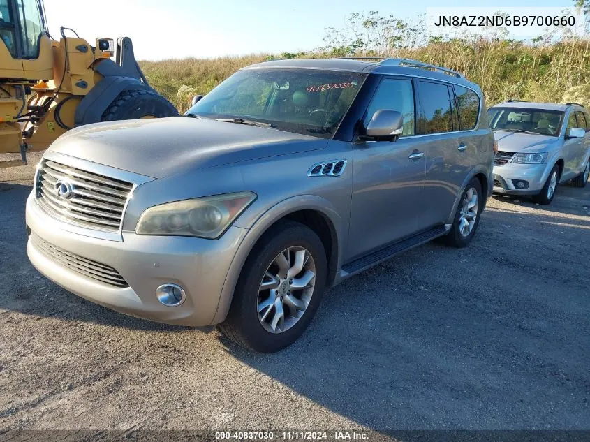 2011 Infiniti Qx56 VIN: JN8AZ2ND6B9700660 Lot: 40837030