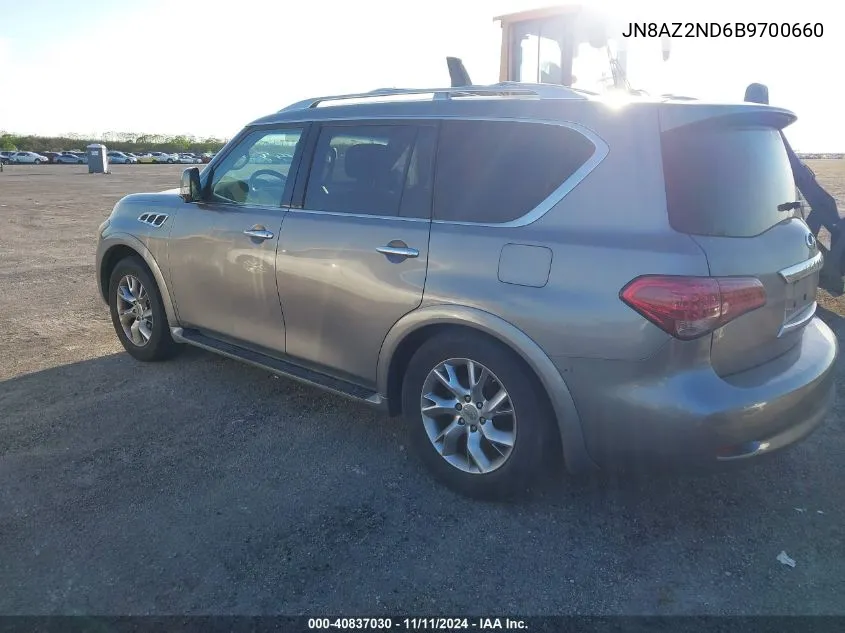 2011 Infiniti Qx56 VIN: JN8AZ2ND6B9700660 Lot: 40837030