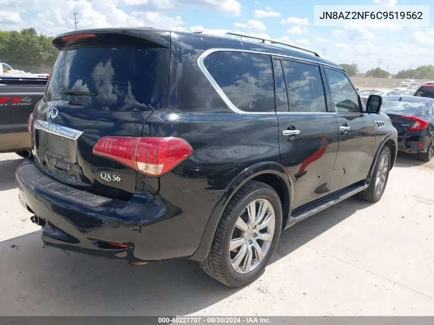 2012 Infiniti Qx56 VIN: JN8AZ2NF6C9519562 Lot: 40227707