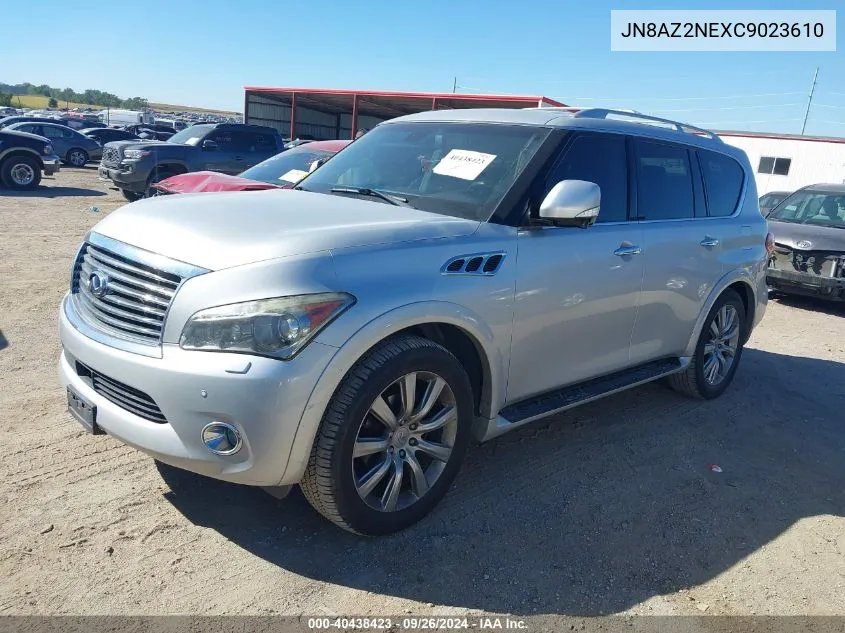 2012 Infiniti Qx56 VIN: JN8AZ2NEXC9023610 Lot: 40438423