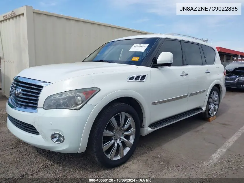 2012 Infiniti Qx56 VIN: JN8AZ2NE7C9022835 Lot: 40560120