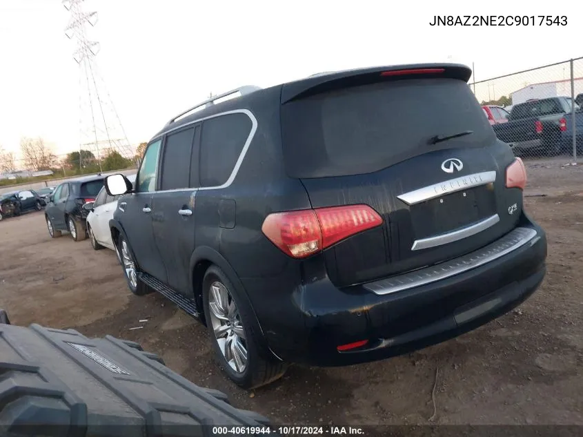 2012 Infiniti Qx56 VIN: JN8AZ2NE2C9017543 Lot: 40619944