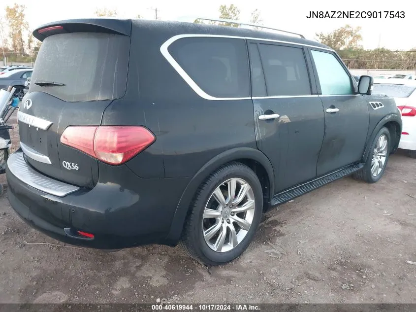 2012 Infiniti Qx56 VIN: JN8AZ2NE2C9017543 Lot: 40619944