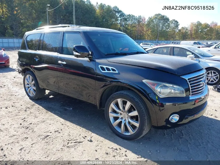 2012 Infiniti Qx56 VIN: JN8AZ2NF8C9518526 Lot: 40628599