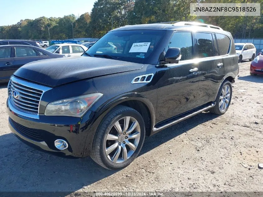 2012 Infiniti Qx56 VIN: JN8AZ2NF8C9518526 Lot: 40628599