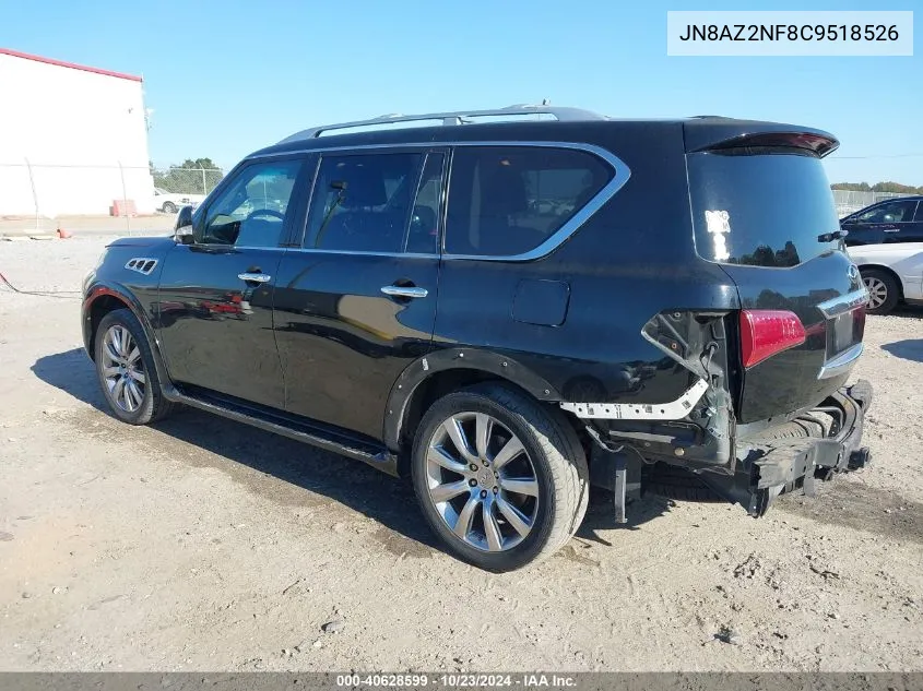 2012 Infiniti Qx56 VIN: JN8AZ2NF8C9518526 Lot: 40628599