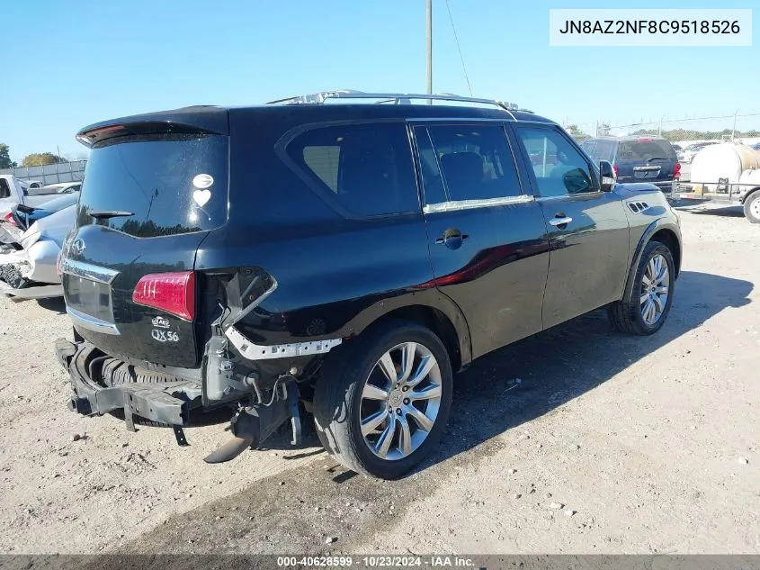 2012 Infiniti Qx56 VIN: JN8AZ2NF8C9518526 Lot: 40628599