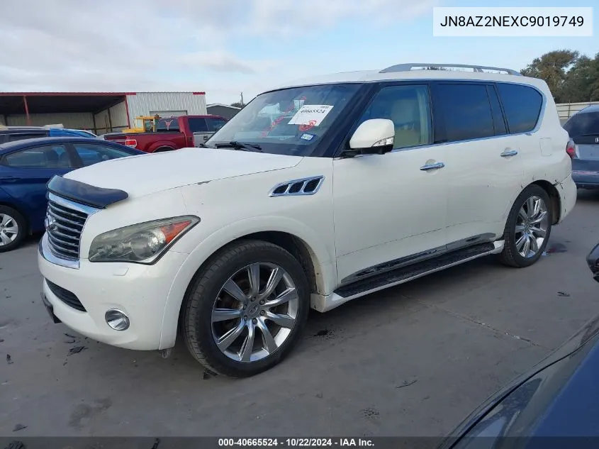 2012 Infiniti Qx56 VIN: JN8AZ2NEXC9019749 Lot: 40665524