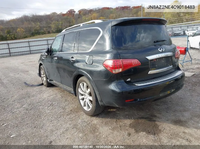 2012 Infiniti Qx56 VIN: JN8AZ2NE4C9018483 Lot: 40728140