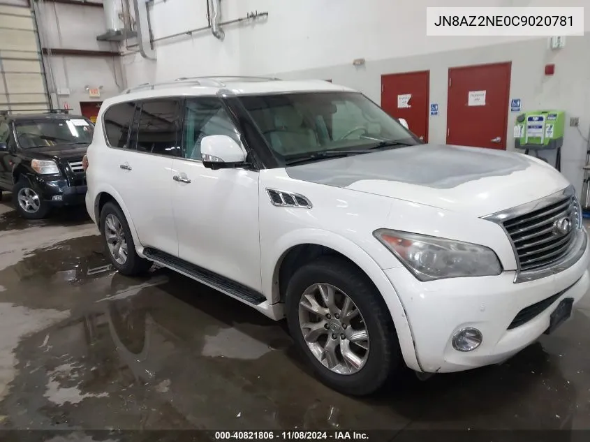 2012 Infiniti Qx56 VIN: JN8AZ2NE0C9020781 Lot: 40821806