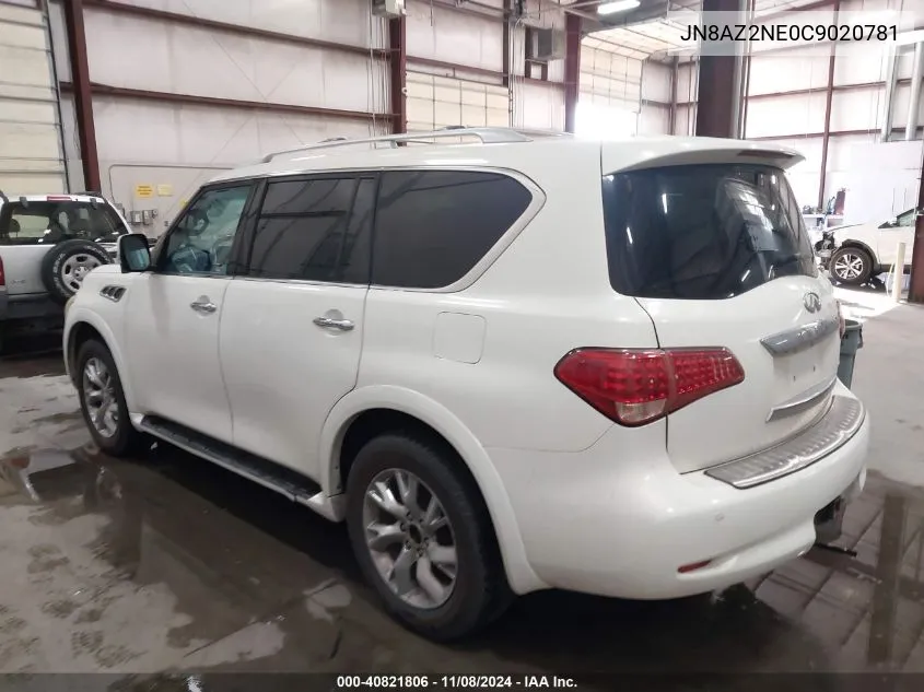 2012 Infiniti Qx56 VIN: JN8AZ2NE0C9020781 Lot: 40821806