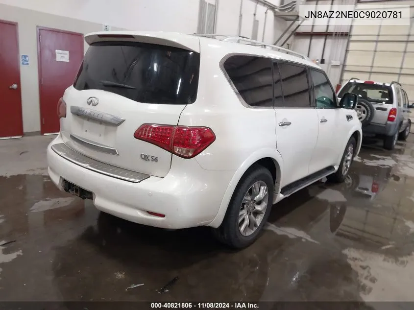 2012 Infiniti Qx56 VIN: JN8AZ2NE0C9020781 Lot: 40821806