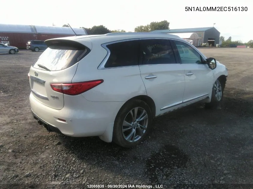 2014 Infiniti Qx60 VIN: 5N1AL0MM2EC516130 Lot: 12085935