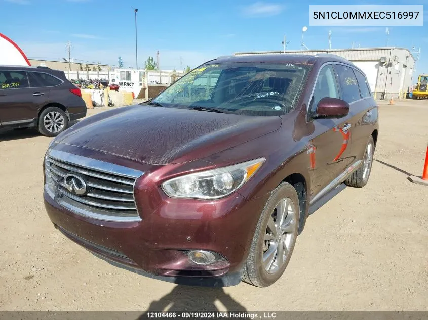 2014 Infiniti Qx60 VIN: 5N1CL0MMXEC516997 Lot: 12104466