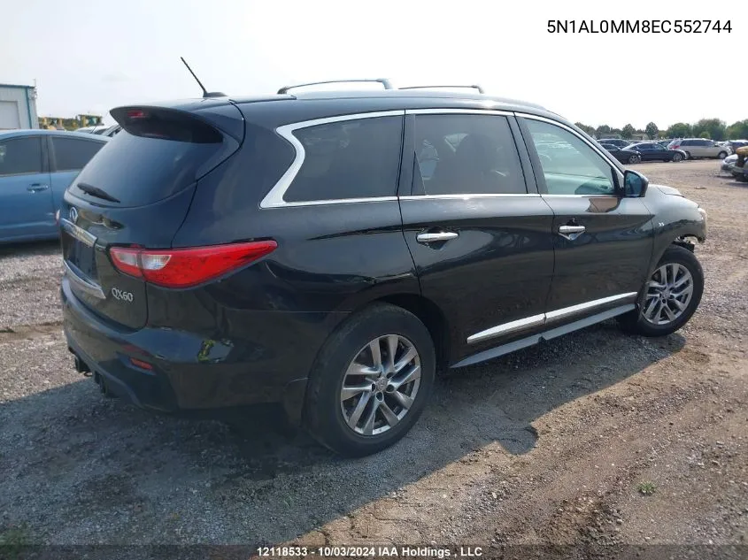 5N1AL0MM8EC552744 2014 Infiniti Qx60