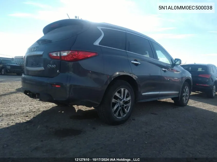 5N1AL0MM0EC500038 2014 Infiniti Qx60