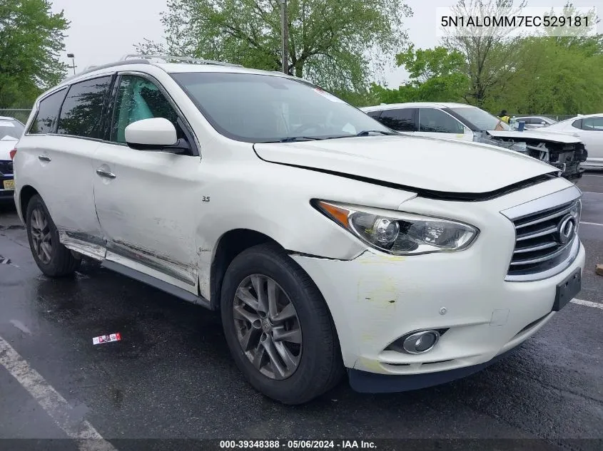 2014 Infiniti Qx60 VIN: 5N1AL0MM7EC529181 Lot: 39348388