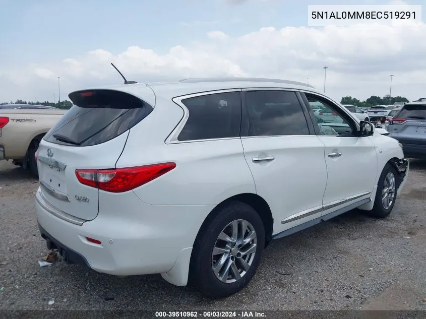 5N1AL0MM8EC519291 2014 Infiniti Qx60