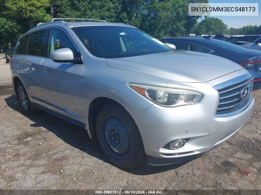 2014 Infiniti Qx60 Hybrid VIN: 5N1CL0MM3EC548173 Lot: 39607812