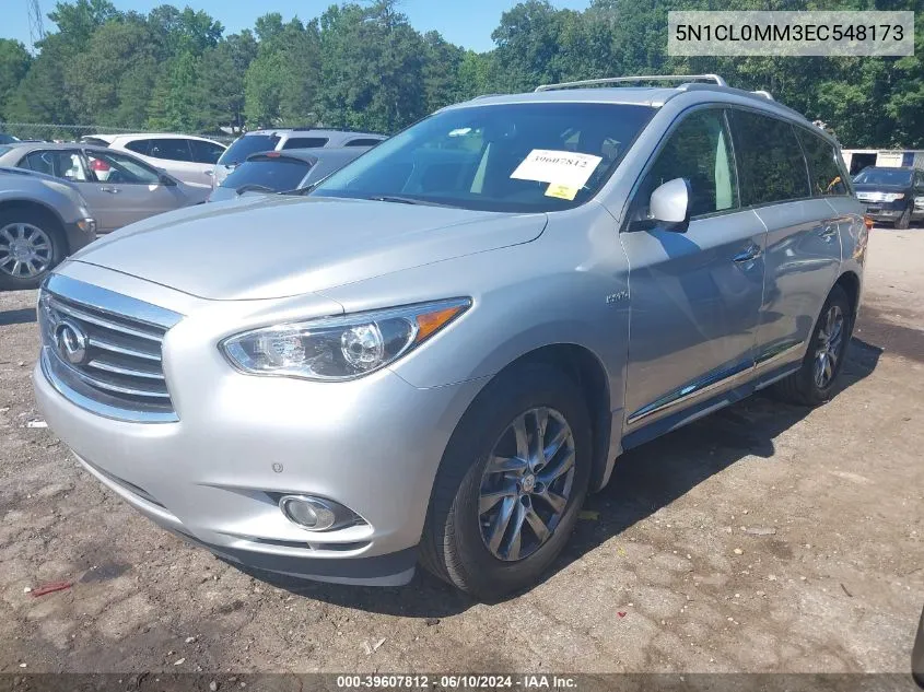 2014 Infiniti Qx60 Hybrid VIN: 5N1CL0MM3EC548173 Lot: 39607812