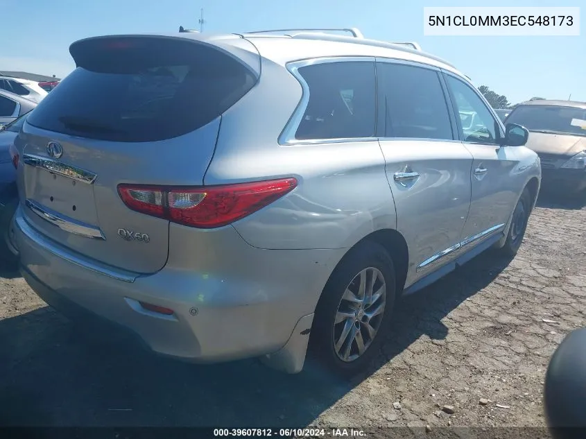 5N1CL0MM3EC548173 2014 Infiniti Qx60 Hybrid