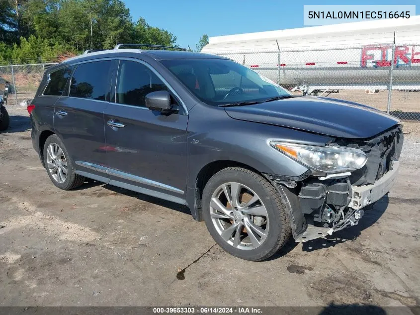 2014 Infiniti Qx60 VIN: 5N1AL0MN1EC516645 Lot: 39653303