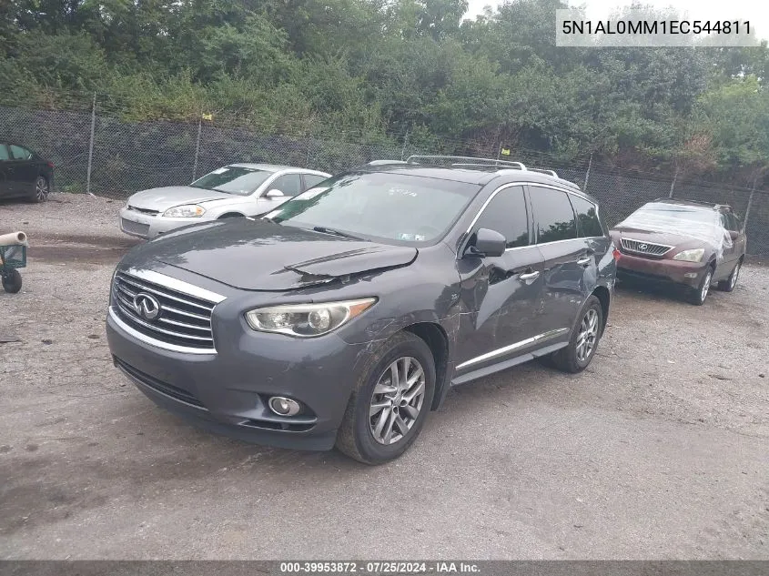 2014 Infiniti Qx60 VIN: 5N1AL0MM1EC544811 Lot: 39953872