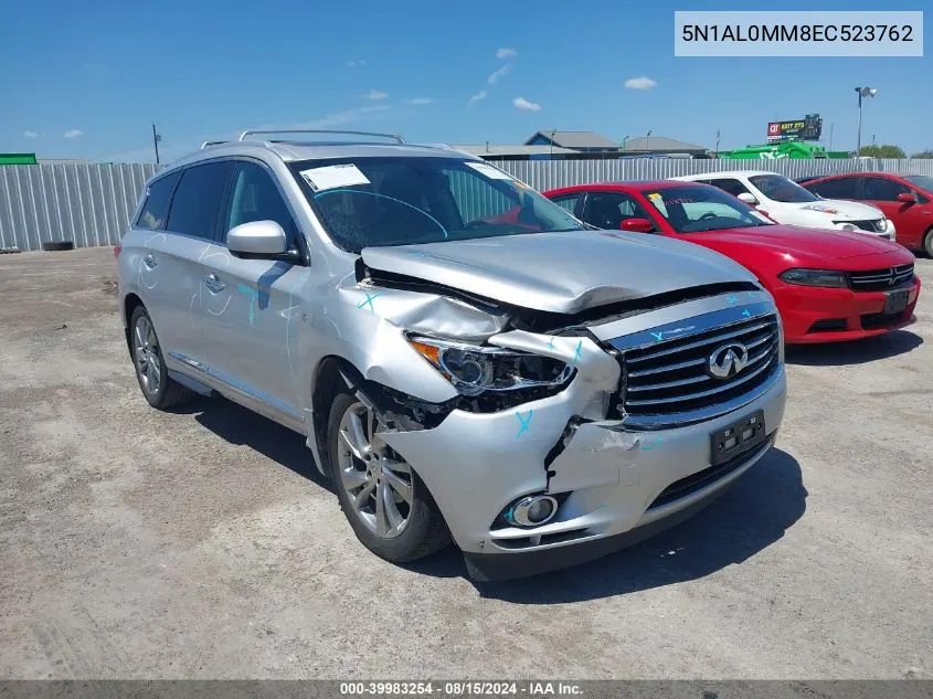 2014 Infiniti Qx60 VIN: 5N1AL0MM8EC523762 Lot: 39983254