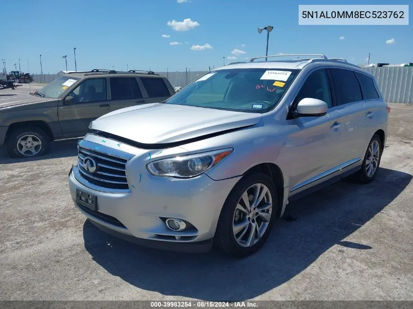 2014 Infiniti Qx60 VIN: 5N1AL0MM8EC523762 Lot: 39983254