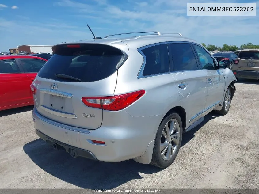 2014 Infiniti Qx60 VIN: 5N1AL0MM8EC523762 Lot: 39983254