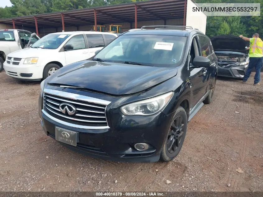 2014 Infiniti Qx60 VIN: 5N1AL0MM3EC553297 Lot: 40018379