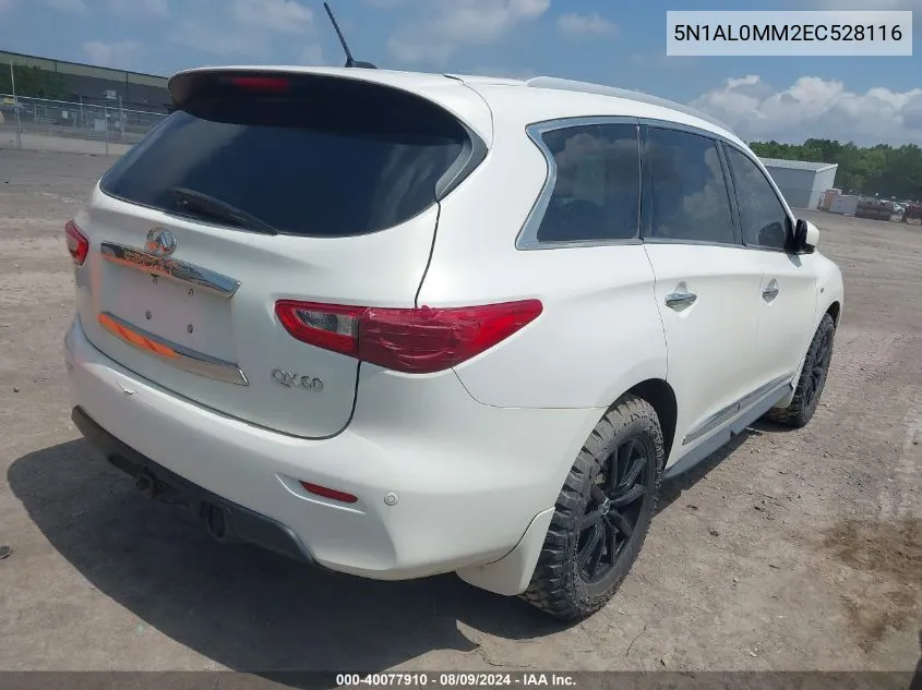 5N1AL0MM2EC528116 2014 Infiniti Qx60