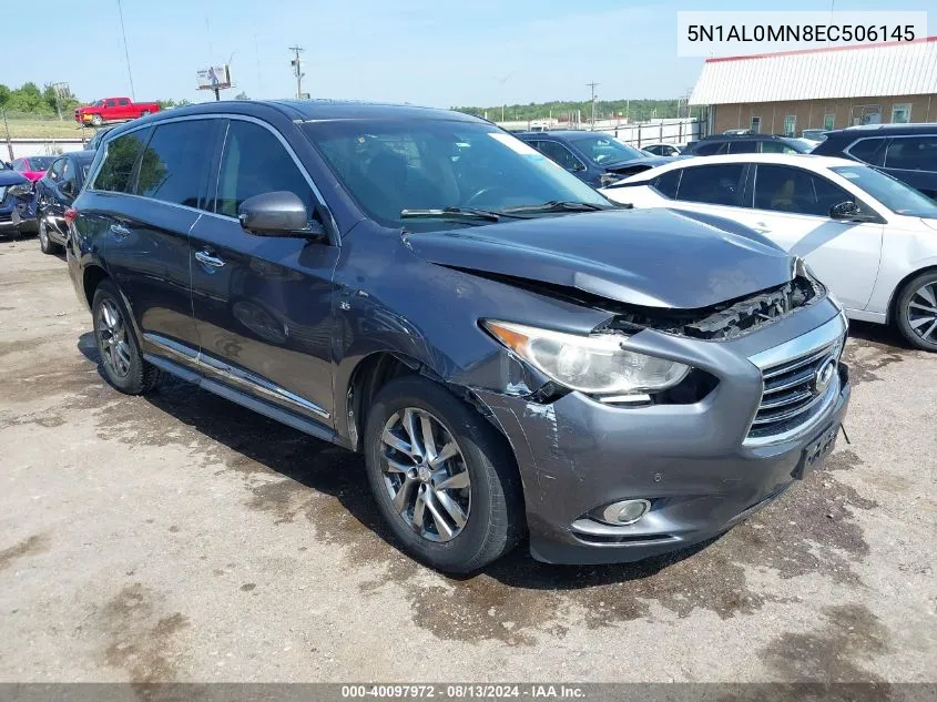 2014 Infiniti Qx60 VIN: 5N1AL0MN8EC506145 Lot: 40097972