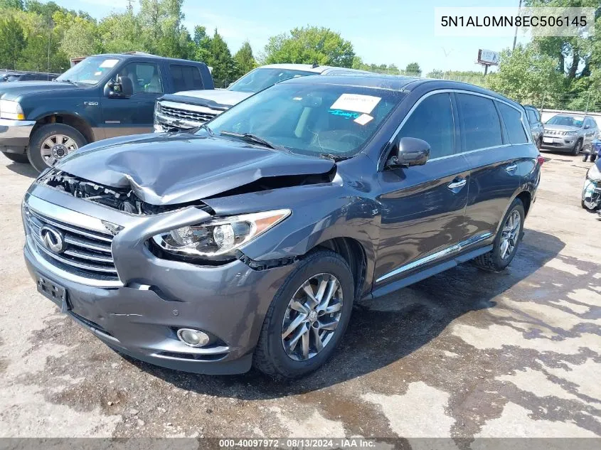 2014 Infiniti Qx60 VIN: 5N1AL0MN8EC506145 Lot: 40097972