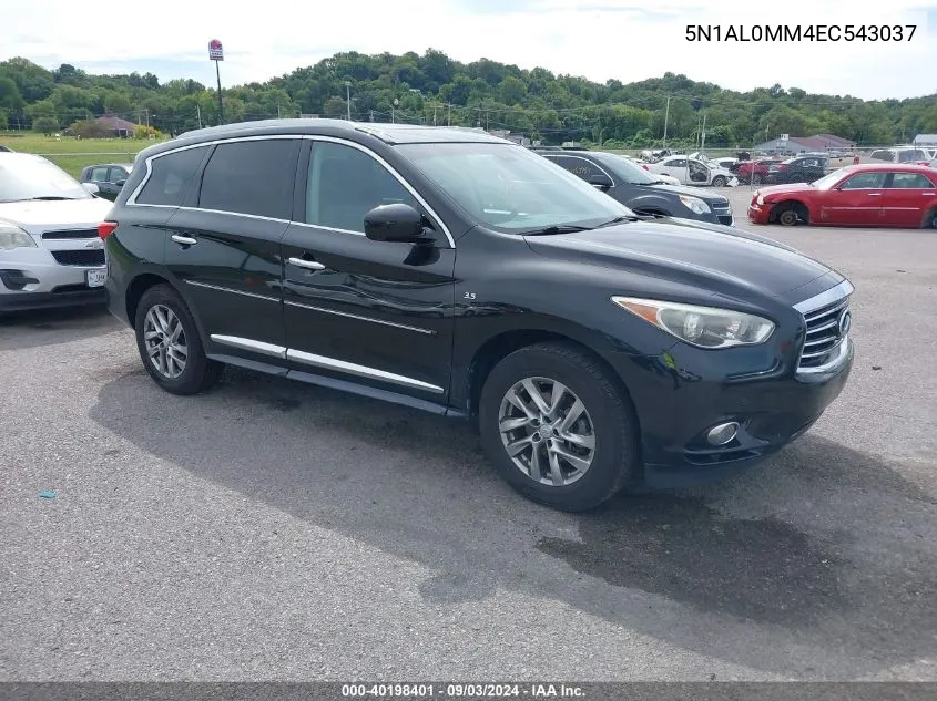 2014 Infiniti Qx60 VIN: 5N1AL0MM4EC543037 Lot: 40198401