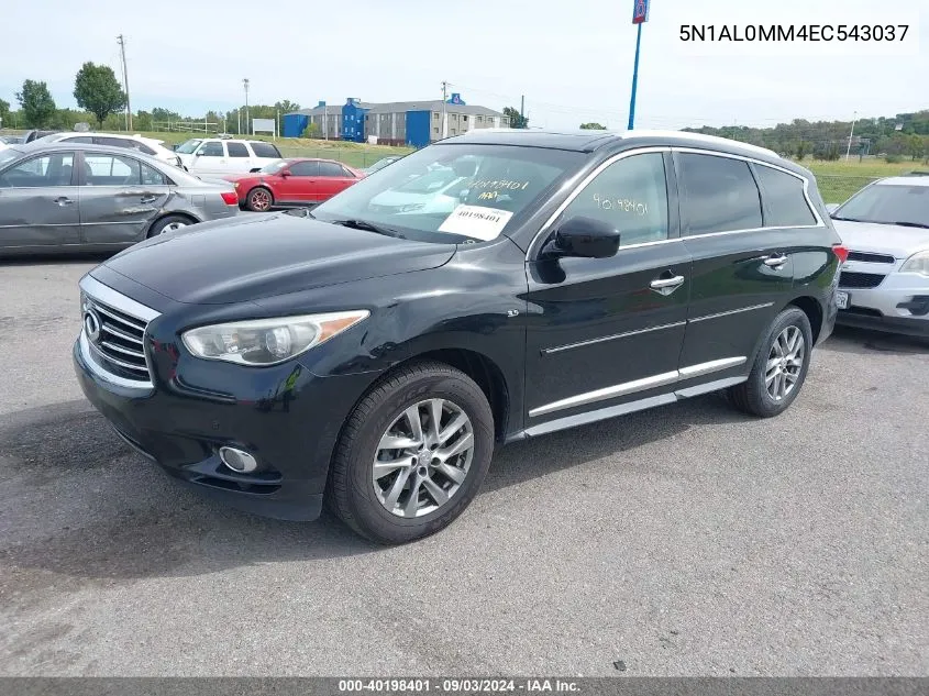 2014 Infiniti Qx60 VIN: 5N1AL0MM4EC543037 Lot: 40198401